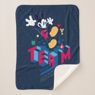 Team Mickey Digital World Sherpa Blanket