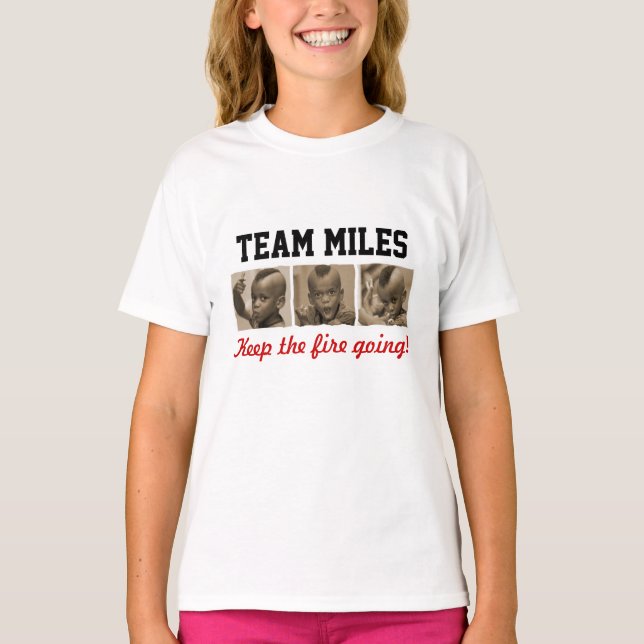 Team Miles - Kids Shirt (Front)