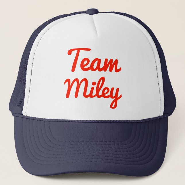 Team Miley Trucker Hat (Front)