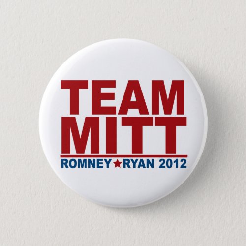 Team Mitt Romney Ryan 2012 Button