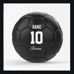 Team Modern Soccer Ball Personalized Acrylic Print<br><div class="desc">Enter a name,  number and team. A gift your friends.  Decorate your room. Digital art with the theme soccer. Black soccer ball. Art by Ricardo</div>