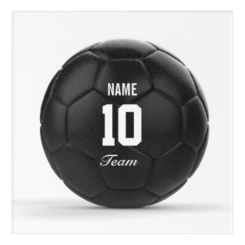 Team Modern Soccer Ball Personalized Acrylic Print