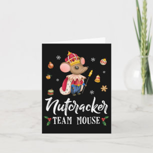 Team Mouse Nutcracker Christmas Dance Fun Soldier Card