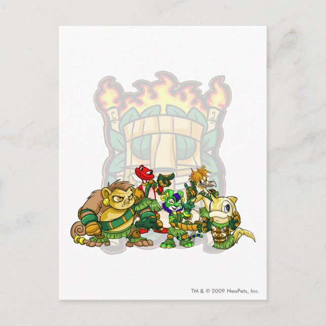 Team Mystery Island Group Postcard (Front)