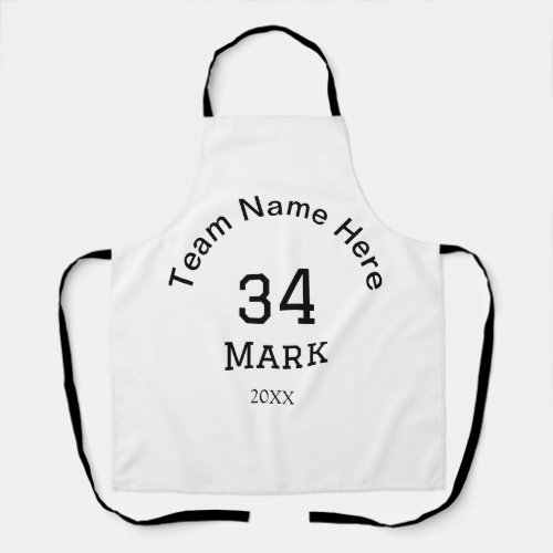 team name add player name date sports men  apron