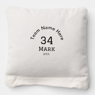 team name add player name date sports men cornhole bags