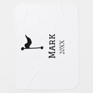 team name add player name date sports men flag baby blanket