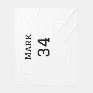 team name add player name date sports men fleece blanket