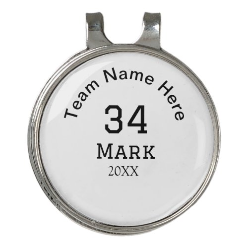 team name add player name date sports men  golf hat clip