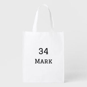 team name add player name date sports men grocery bag