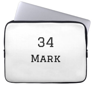 team name add player name date sports men laptop sleeve