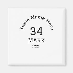 team name add player name date sports men magnet