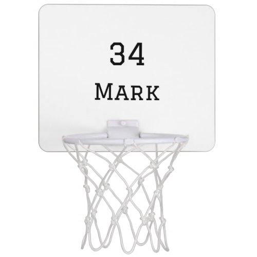 team name add player name date sports men  mini basketball hoop