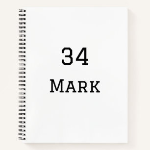 team name add player name date sports men notebook