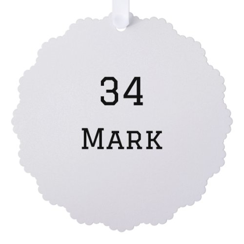 team name add player name date sports men  ornament card