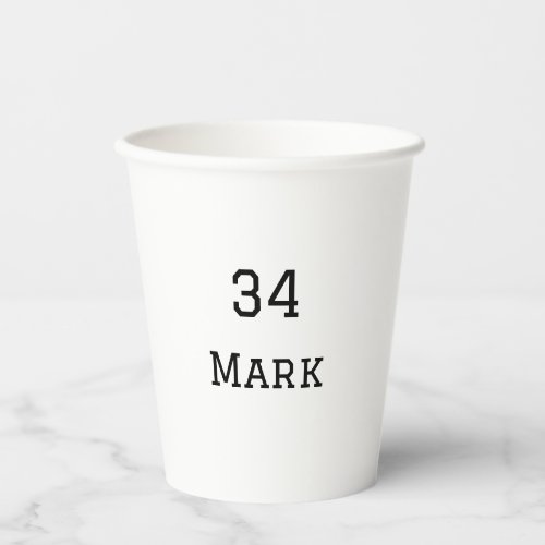 team name add player name date sports men  paper cups