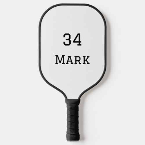 team name add player name date sports men  pickleball paddle