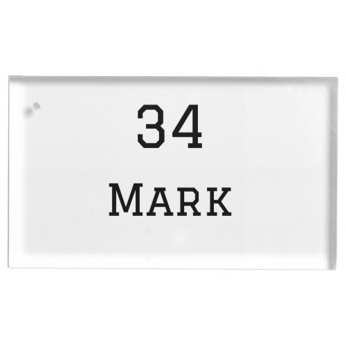 team name add player name date sports men  place card holder