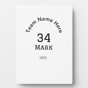 team name add player name date sports men plaque