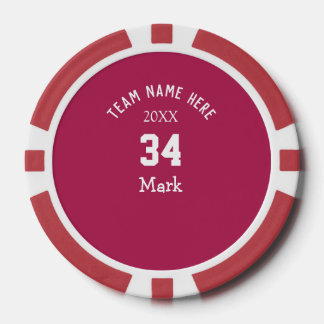 team name add player name date sports men poker chips