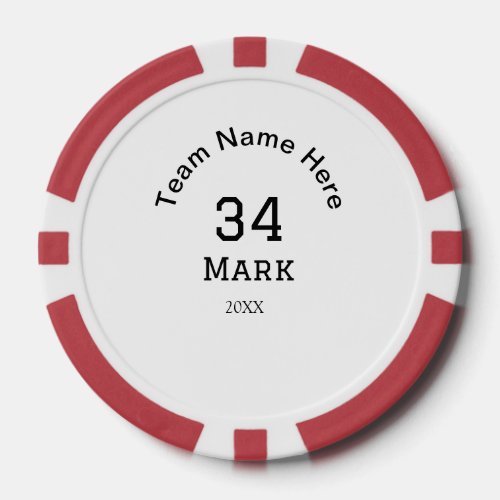 team name add player name date sports men  poker chips