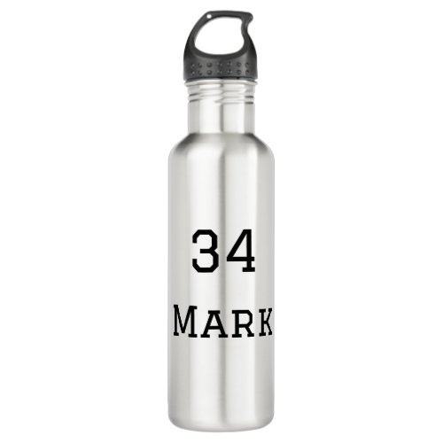 team name add player name date sports men  stainless steel water bottle