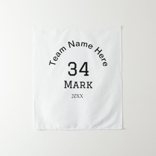 team name add player name date sports men  tapestry