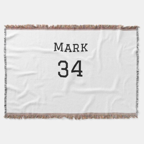 team name add player name date sports men  throw blanket