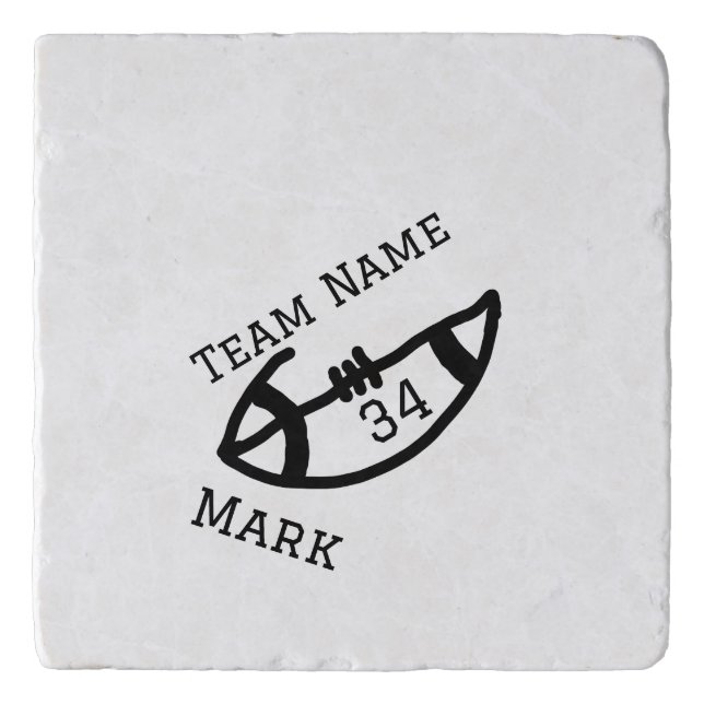 team name add player name date sports men  trivet (Front)