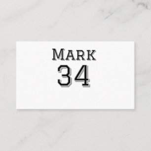 team name add player name date sports men vintage  business card