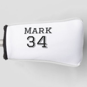 team name add player name date sports men vintage golf head cover