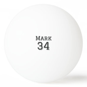 team name add player name date sports men vintage  ping pong ball