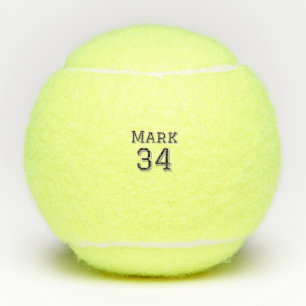 team name add player name date sports men vintage tennis balls