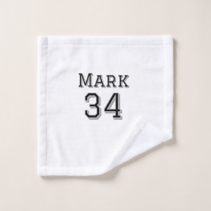 team name add player name date sports men vintage  wash cloth