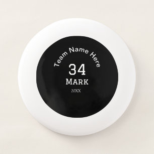 team name add player name date sports men Wham-O frisbee