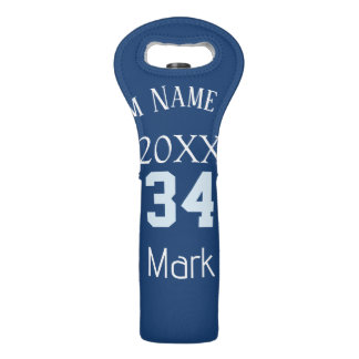 team name add player name date sports men  wine bag
