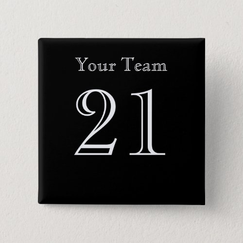 Team Name and Number Custom Button