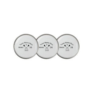 Team name here add name number ball paddle golf  marker
