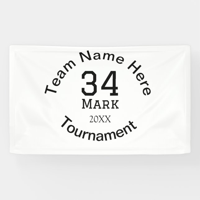 Team name here add name tournament year text banner (Horizontal)