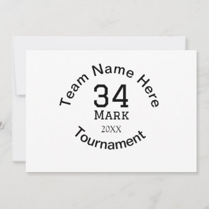 Team name here add name tournament year text holiday card
