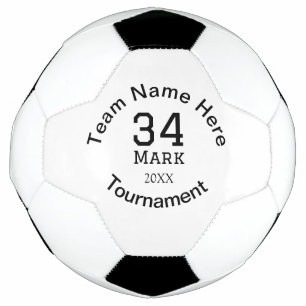 Team name here add name tournament year text soccer ball