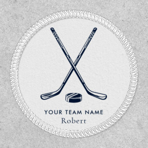 Team Name Ice Hockey Giveaway Custom Patch