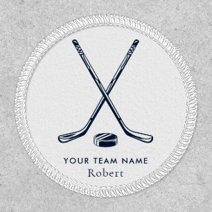 Team Name Ice Hockey Giveaway Custom Patch