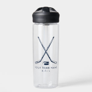 Team Name Ice Hockey Giveaway Personalized Water Bottle