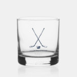 Team Name Ice Hockey Giveaway Personalized Whiskey Glass