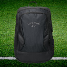 Team Name Minimalist Custom Sports Backpack