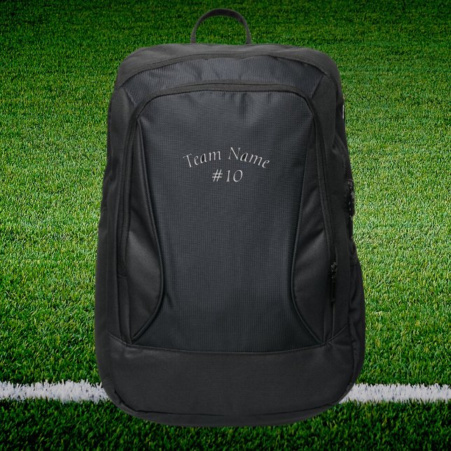Team Name Minimalist Custom Sports Backpack (Custom Sports Bags)