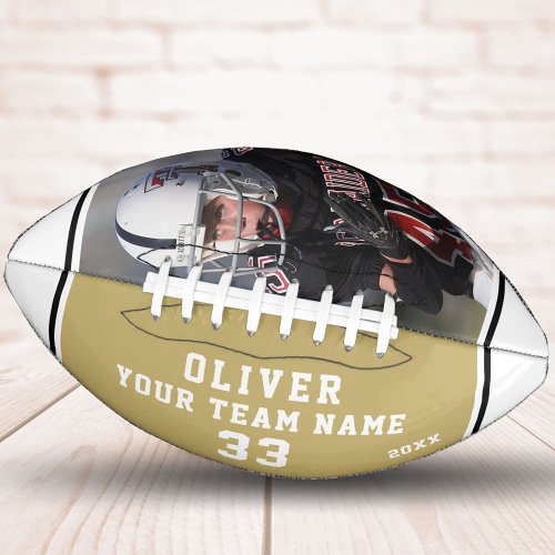 Team Name Player Number Stripe Photo Football