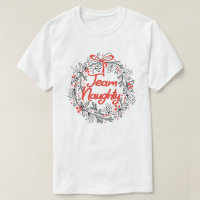Team Naughty Funny Matching Couples Christmas Gift