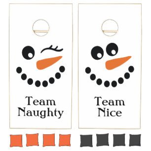 Team Naughty Team Nice Cornhole Set